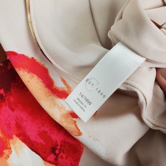 Cato Floral Wrap Dress 14/16W - Picture 5 of 6